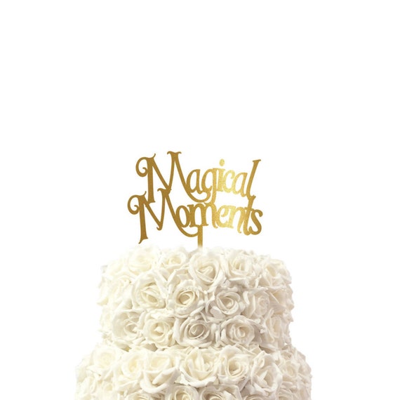 Cake Topper Magical Moments Birthday Cake Topper 30 Colors Etsy