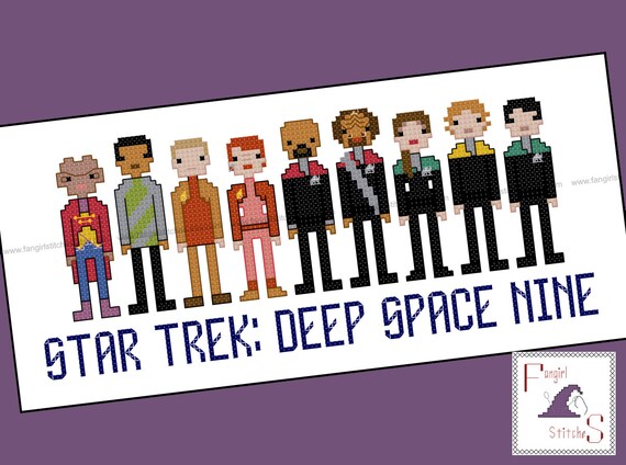 Star Trek Parody Deep Space Nine Cross Stitch Pdf Pattern Etsy