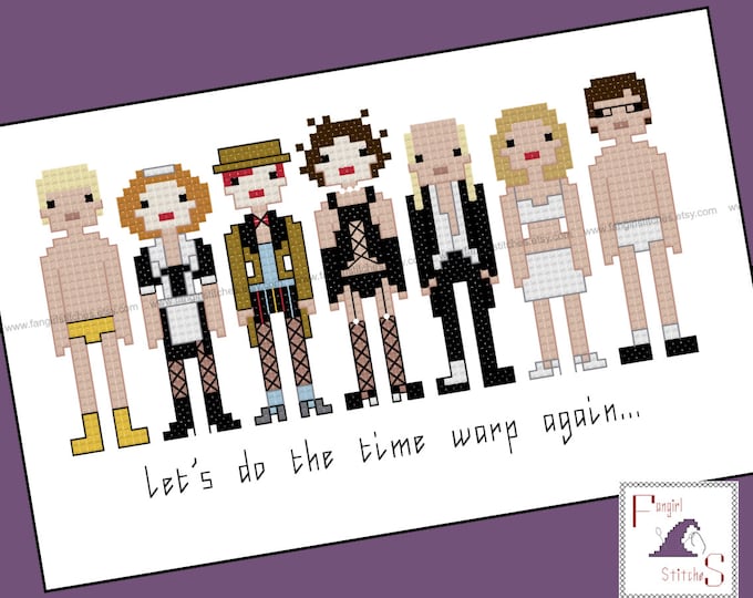 Rocky Horror Picture Show counted cross stitch - PDF Pattern - INSTANT DOWNLOAD