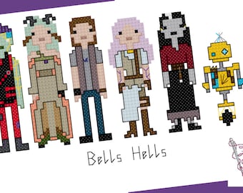 Bells Hells - Critical Role themed cross stitch - PDF Pattern - INSTANT DOWNLOAD