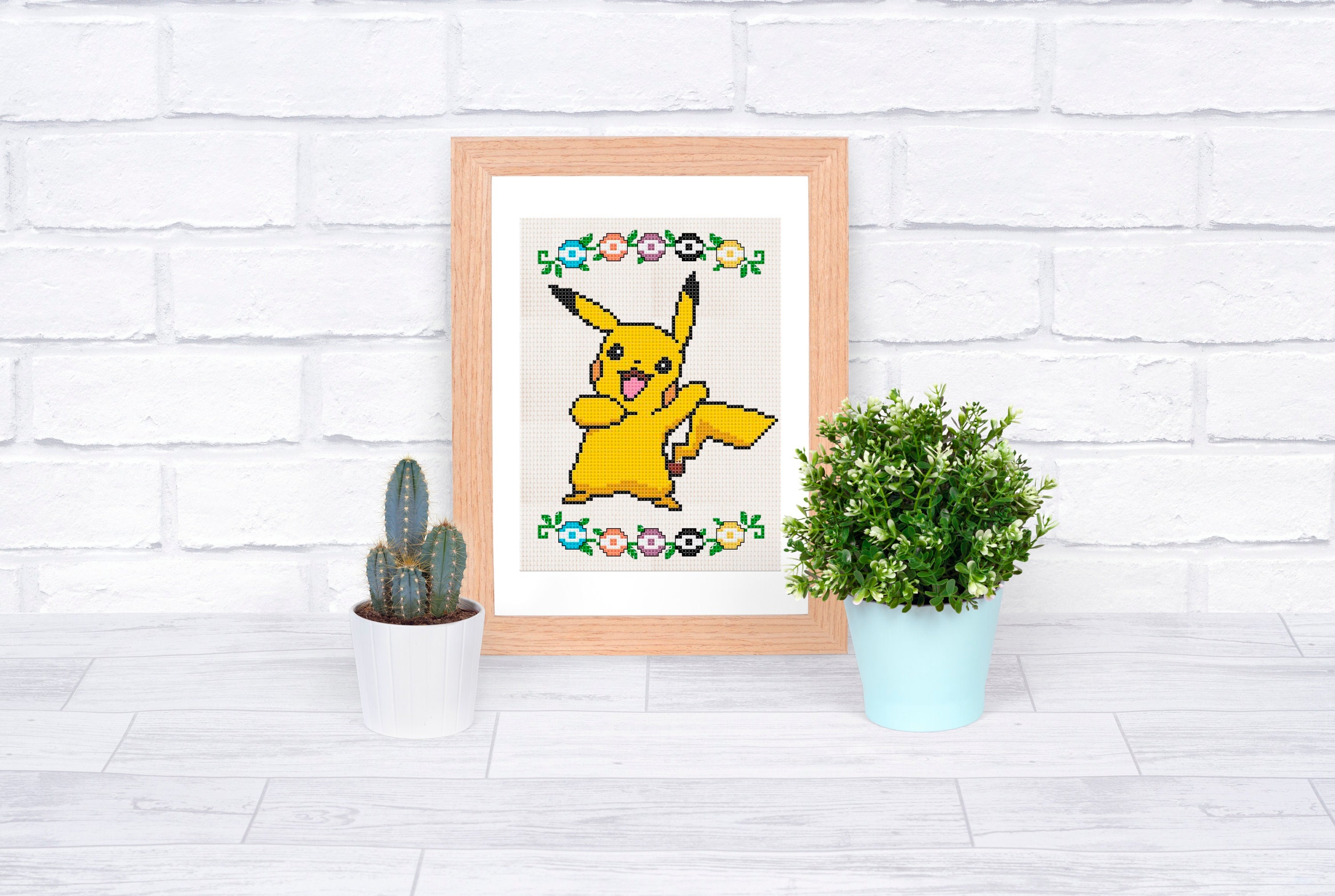 Pokemon Yellow Cross Stitch Pattern instant Download PDF 