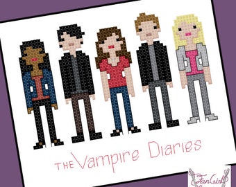 Vampire Diaries Parody Cross Stitch - PDF Pattern - INSTANT DOWNLOAD