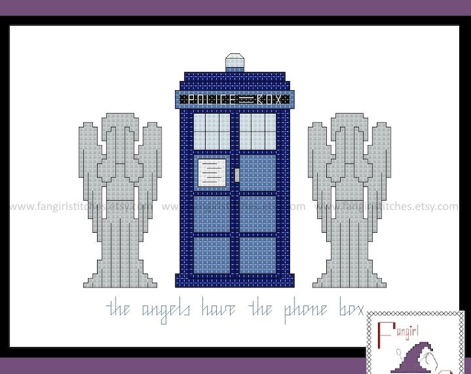 Doctor Who inspired Blink cross stitch - PDF Pattern - INSTANT Download