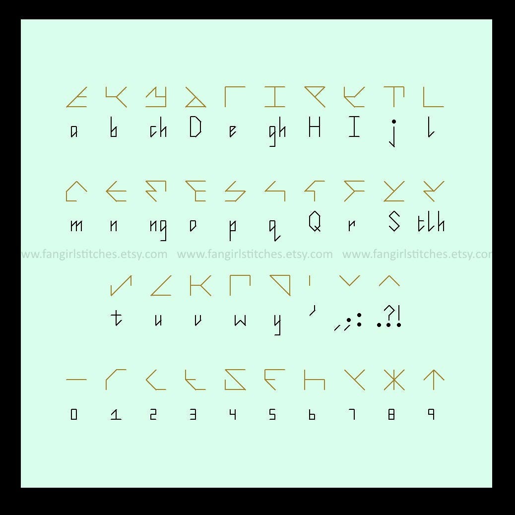 Klingon writing generator image
