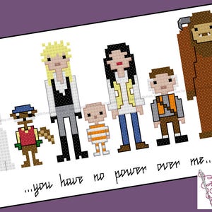 Labyrinth themed Cross Stitch - PDF pattern - INSTANT DOWNLOAD