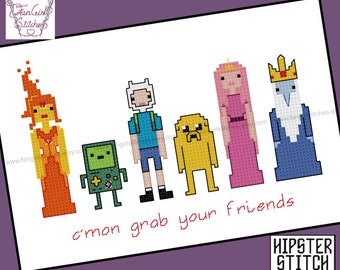 Cartoon themed Cross Stitch - PDF pattern - INSTANT DOWNLOAD