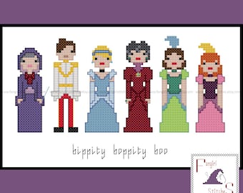 Cinderella Cross Stitch - PDF Pattern - INSTANT DOWNLOAD