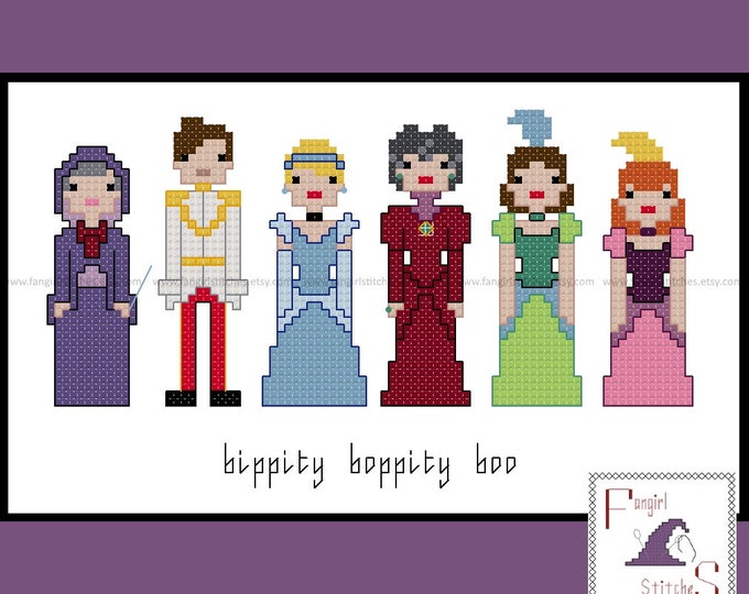 Cinderella Cross Stitch - PDF Pattern - INSTANT DOWNLOAD