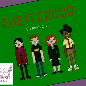 IT Crowd inspired Cross Stitch - pdf pattern - INSTANT DOWNLOAD