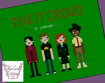 IT Crowd inspired Cross Stitch - pdf pattern - INSTANT DOWNLOAD