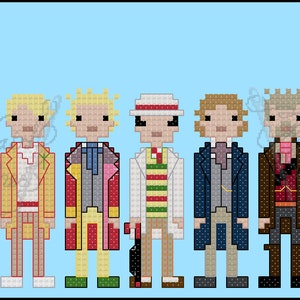 The 17 Doctors Unofficial cross stitch pattern UPDATED 2024 PDF pattern INSTANT download image 4