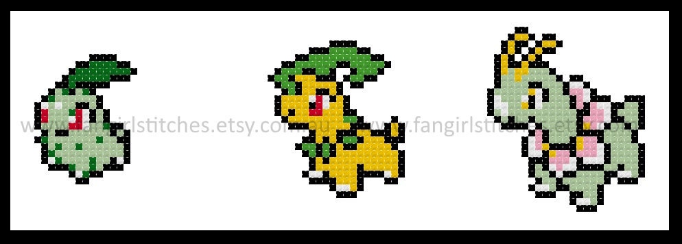 Pokémon Type Chart Cross Stitch Pattern Instant PDF 