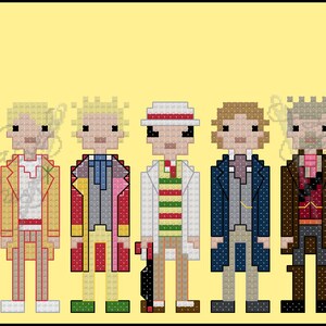 The 17 Doctors Unofficial cross stitch pattern UPDATED 2024 PDF pattern INSTANT download image 3