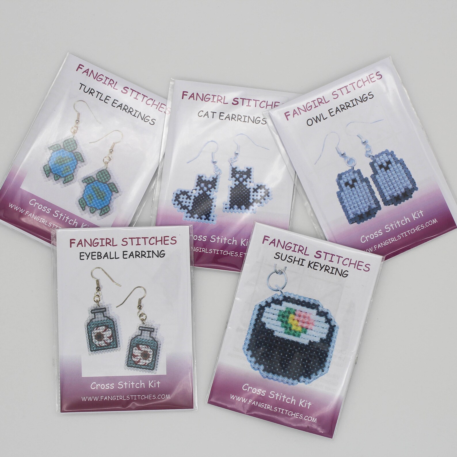 Cross Stitch Mini Kits Perfect for Beginners Earrings Etsy Australia