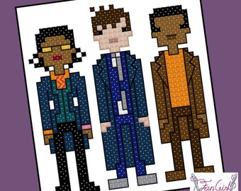 The New Doctors unofficial cross stitch embroidery PDF pattern -Instant Download