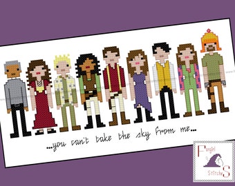 Firefly Serenity Inspired Cross Stitch Pattern - PDF Pattern - INSTANT DOWNLOAD