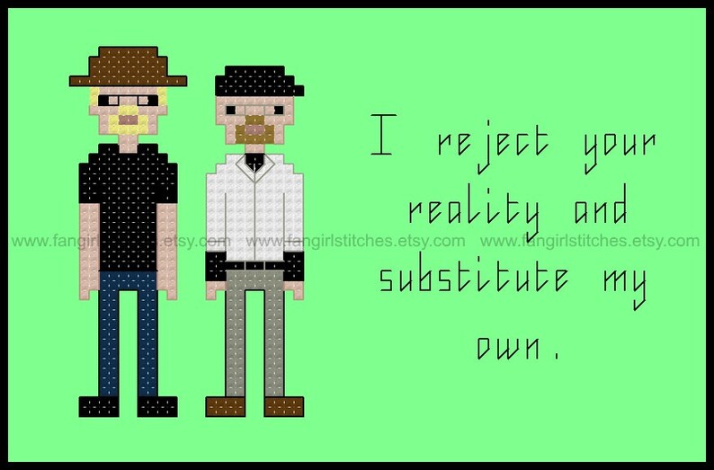 MythBusters Inspired Characters and Quote cross stitch pattern PDF pattern INSTANT Download image 3