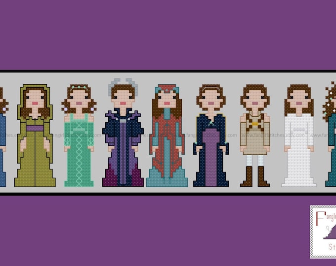 Amidala Padme Star Wars Episode 3 III Revenge of the Sith Cross Stitch - PDF Pattern - INSTANT Download