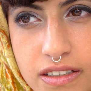 Septum ring ,Gold Septum ring, septum piercing, nose ring, Septum, septum jewelry, nostril ring, helix, tragus, nose hoop, dainty