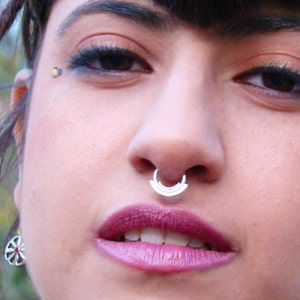 Nose septum ring, septum jewelry, piercing ring, Septum ring, Silver septum, Tribal Silver septum, Silver septum ring, septum piercing,
