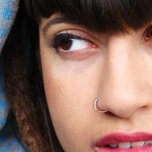 Gold nose ring, silver nose ring, Tribal nose ring, septum, Indian Nose Ring, nostril ring, 14 k gold nose ring, tribal nose hoop, nose hoop