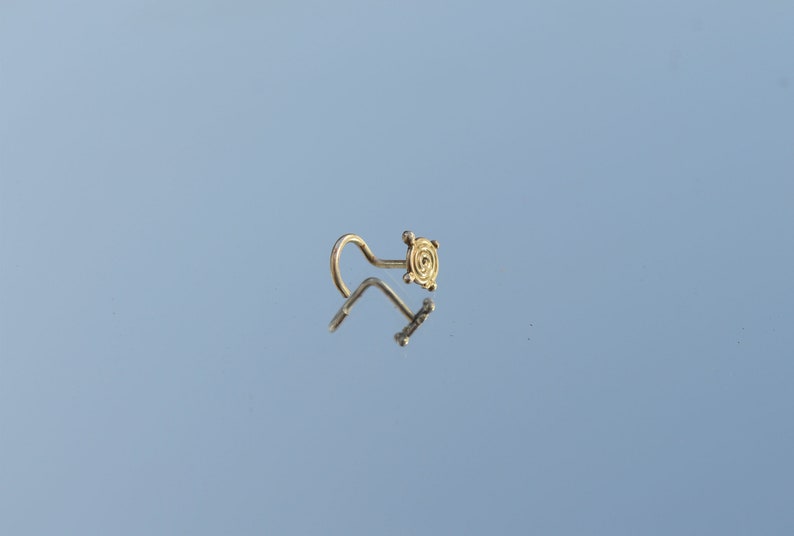 tiny nose stud nostril stud small stud earrings nose pin nose ring Spiral nose stud Silver stud earrings tribal spiral jewellery