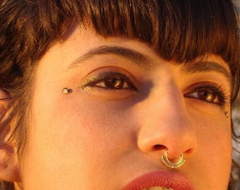 Gold septum ring