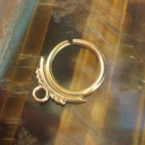 Tribal septum, Gold Septum, septum piercing , Gold Septum ring, nose jewelry, gold piercing, gold tragus, septum jewelry, solid gold septum