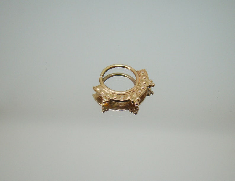 Helix rook indian nose ring daith septum nose hoop Nefertiti- Gold nose ring tragus boho septum Tribal piercing tribal nose ring