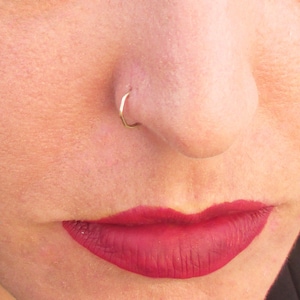 Geometric Silver nose ring, Septum ring, Silver septum,nose hoop , septum piercing, piercing jewelry, piercing ring