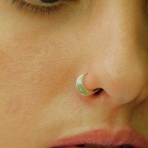 Moon silver Nose Ring