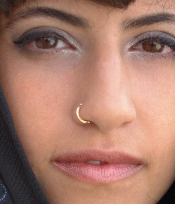 Indian Nose Ring Nose Jewelry Hoop Nose Ring Septum Ring Gold Nose Piercing Gold Nose Hoop Gold Nose Ring Unique Nose Ring