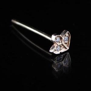 Diamond gold nose stud, dainty nose stud, nose jewelry, gold nose stud, tiny nose stud, diamond and gold, tragus studs, chakana, nose pin