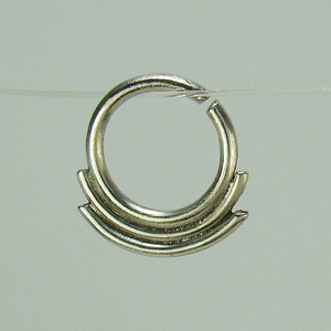 Silver nose ring hoop
