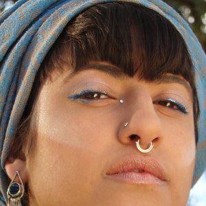 Tribal Silver septum ring
