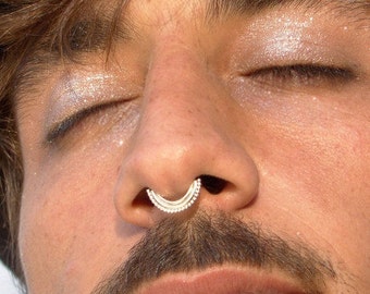 Septum ring, men septum, Silver septum, boho septum, piercing for men , nose ring, septum jewelry, cartilage earrings, men piercing jewelry