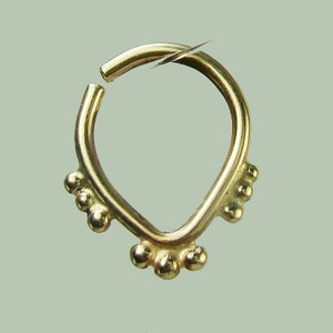 Gold tragus earring, gold Helix, cartilage hoop, foreword helix, septum, tribal piercing, Gold Cartilage earring, helix, tragus piercing