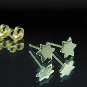 Star of David gold earrings