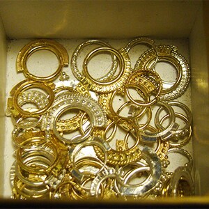 14K Solid Yellow Gold Tribal Nose Ring: Indian Helix Septum Hoop Piercing