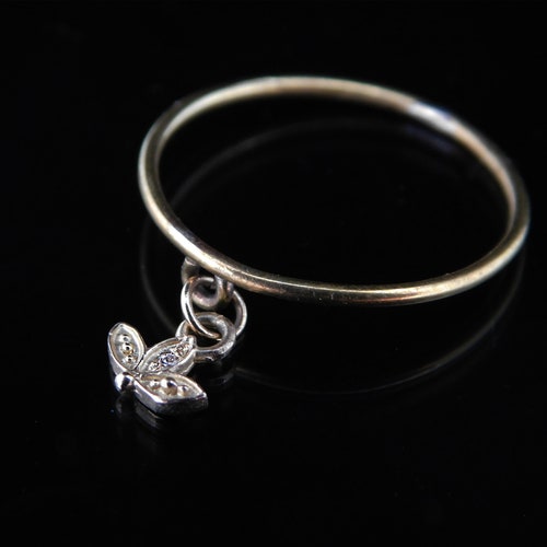 Boho dangle silver ring, delicate ring, thin rings, wedding band, statement ring, shops unique rings,flower jewelry, dainty ring, boho jewelry
