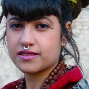 Boho septum, Septum ring, Silver septum, Tribal Silver septum, septum earring, septum piercing, 925 septum, piercing jewelry, piercing ring