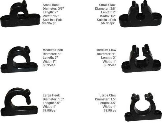 Marine Grade Professional Rubber Rod Holders Size Small. You Get a