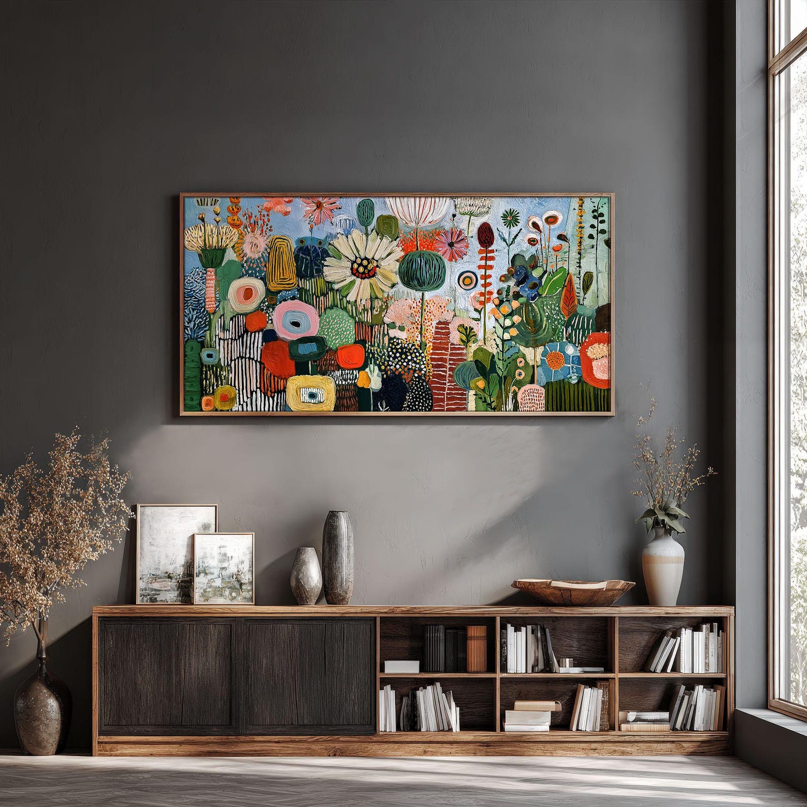 Abstract Flower Art Print, Modern Botanical Floral Wall Décor - Etsy