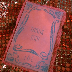 Tarjeta de agradecimiento, RSVP; Tarjeta Shabby, Tarjeta de Gracias Art Nouveau, RSVP Angustiada, Tarjeta de Bodas Art Nouveau, Boda Vintage, Tarjeta Shabby Chic