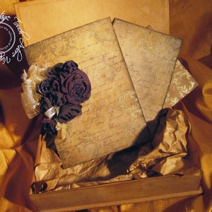Wedding Invitation Suite in a Box, More Than Love; Boxed Invitation, Shabby Invitation, Distressed Invitation, Boxed Invite, Vintage Wedding