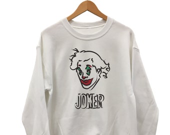 Vintage 90s Joker The Last Laugh Is Mine Sweatshirt Jumper Etsy