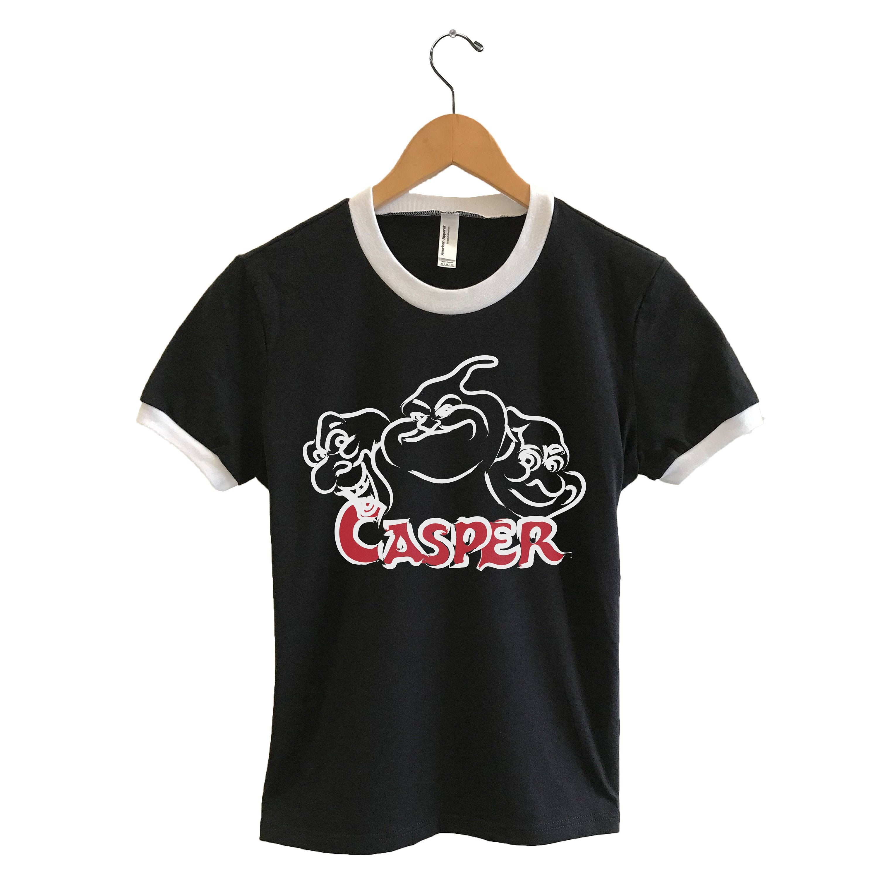 Casper Women Ringer T-shirt Casper Friendly Ghost -