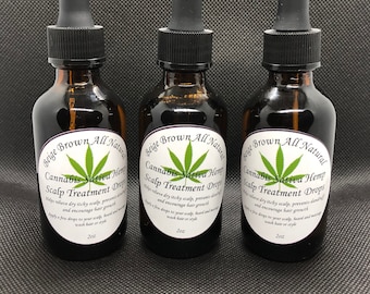 Cannabis Sativa Cáñamo Cuero Cabelludo Tratamiento Gotas