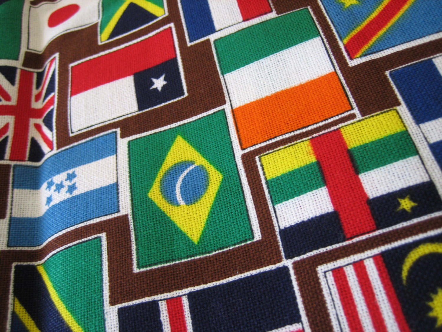 Flag Theme Canvas Fabric International Flags by Alexander Etsy