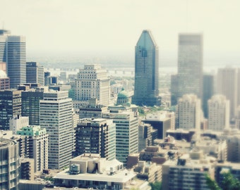 Montreal photography Montreal photo Montreal print art wall art home decor cityscape buildings french travel photo FADE IN